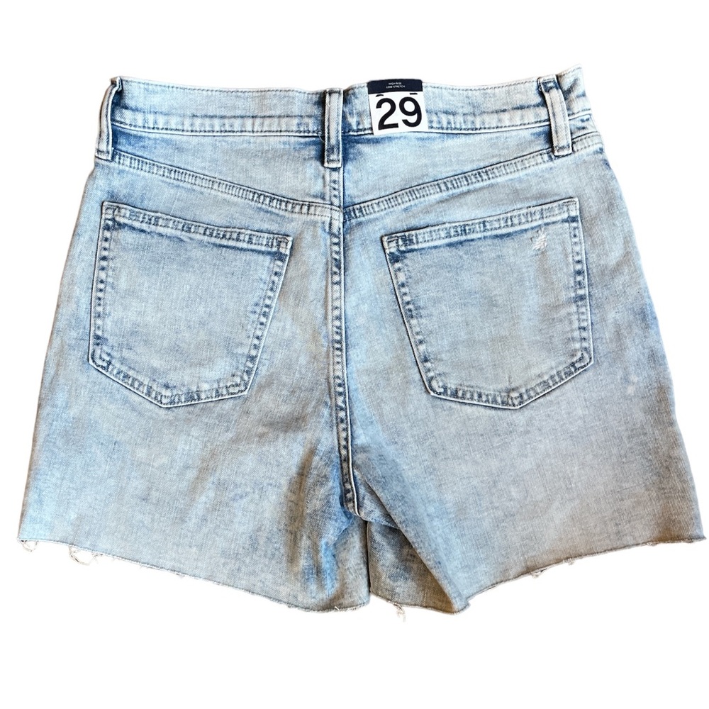 GAP denim shorts 4” High Rise light wash cutoffs timeless 29 Tall NWT - Picture 3 of 15